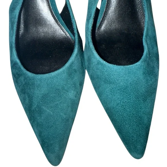 Marc Fisher Emerald Green Suede Heels Sleek Design💕 - Picture 5 of 6